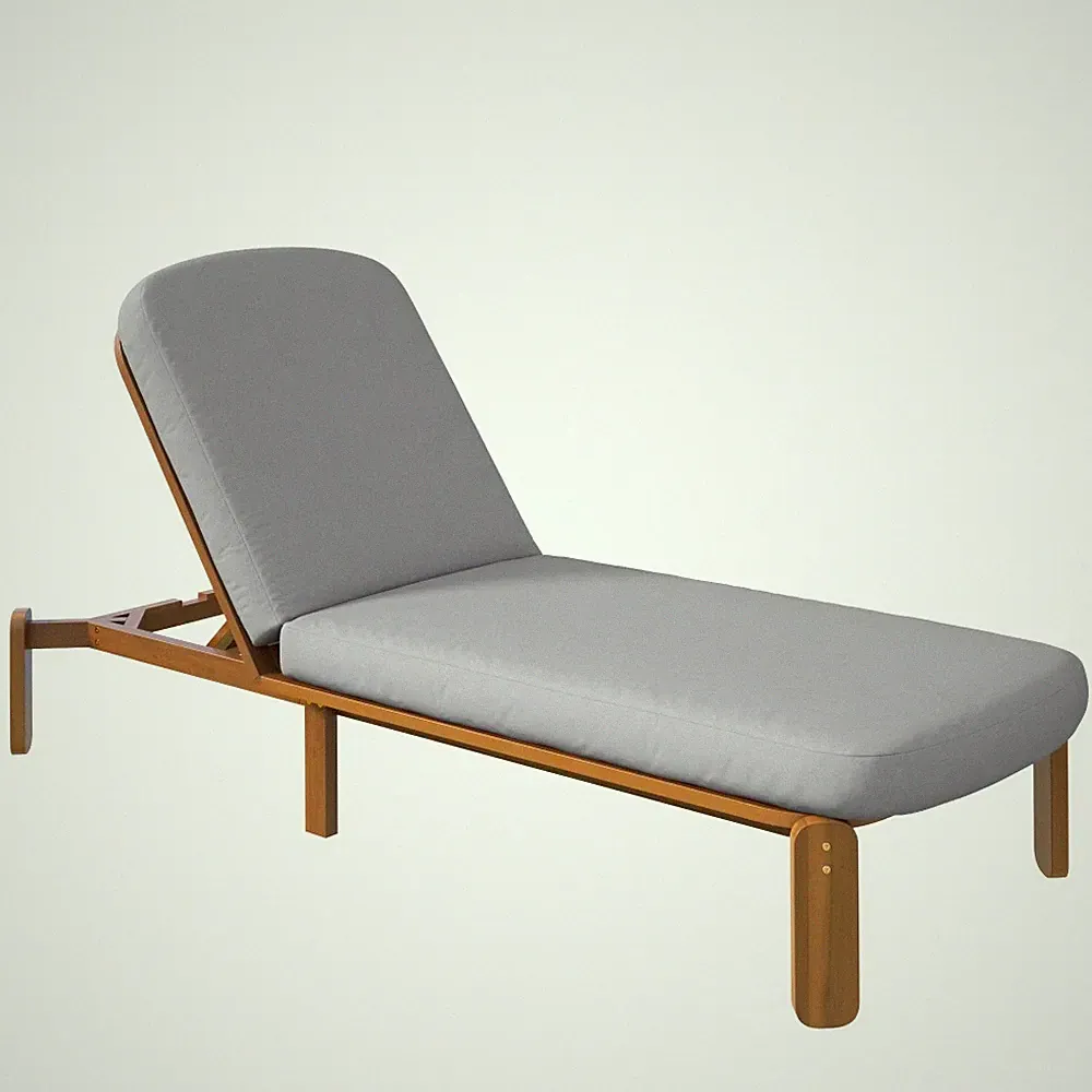 Adjustable Outdoor Chaise Lounge - Reclining Patio Chair for Pool, Beach, Garden