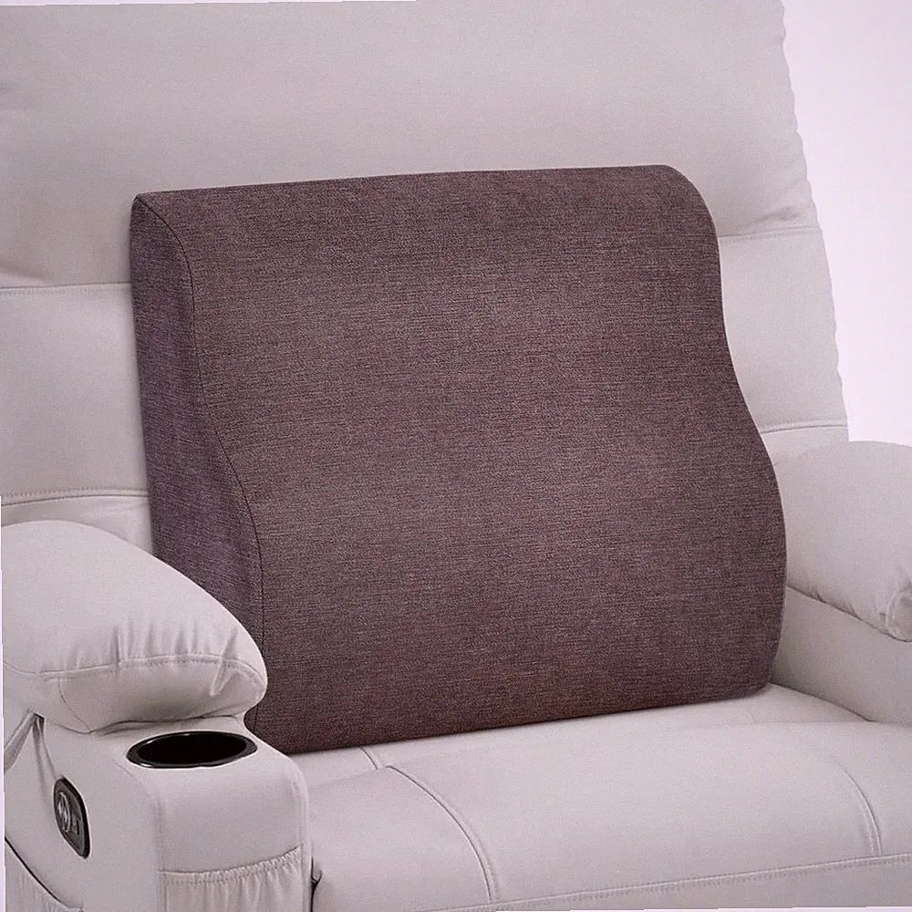Back Support Pillow for Recliner Dual Layer Lumbar Support Pillow with Gel Me...