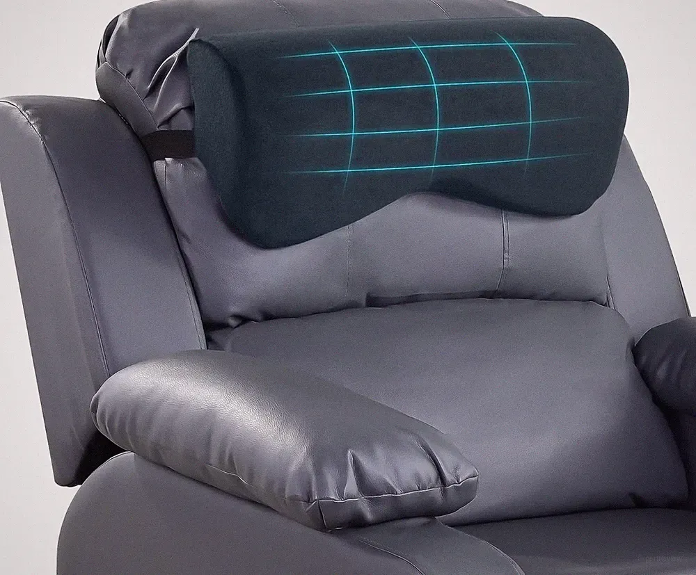 Cervial Recliner Neck Pillow for Pain Relief, Foam Headrest Pillow with Strap...
