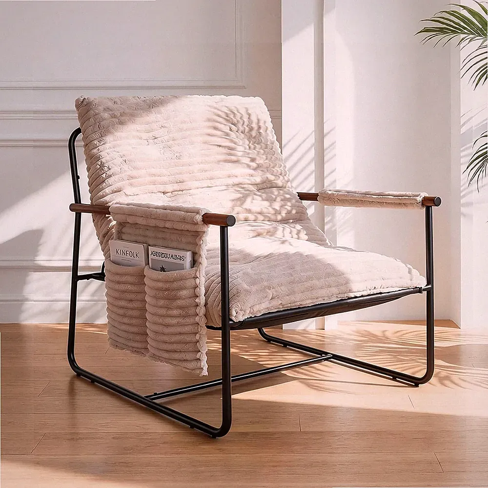 Comfy Accent Chair Cozy Reclining Sleeper Oversized Recliner Arm Chairs Living