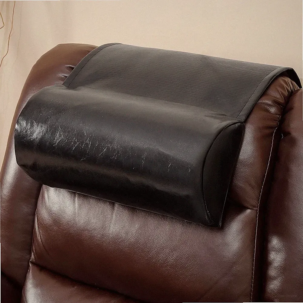 Faux Leather Neck Pillow for Recliner Chair，Memory Foam Headrest Pillow for R...