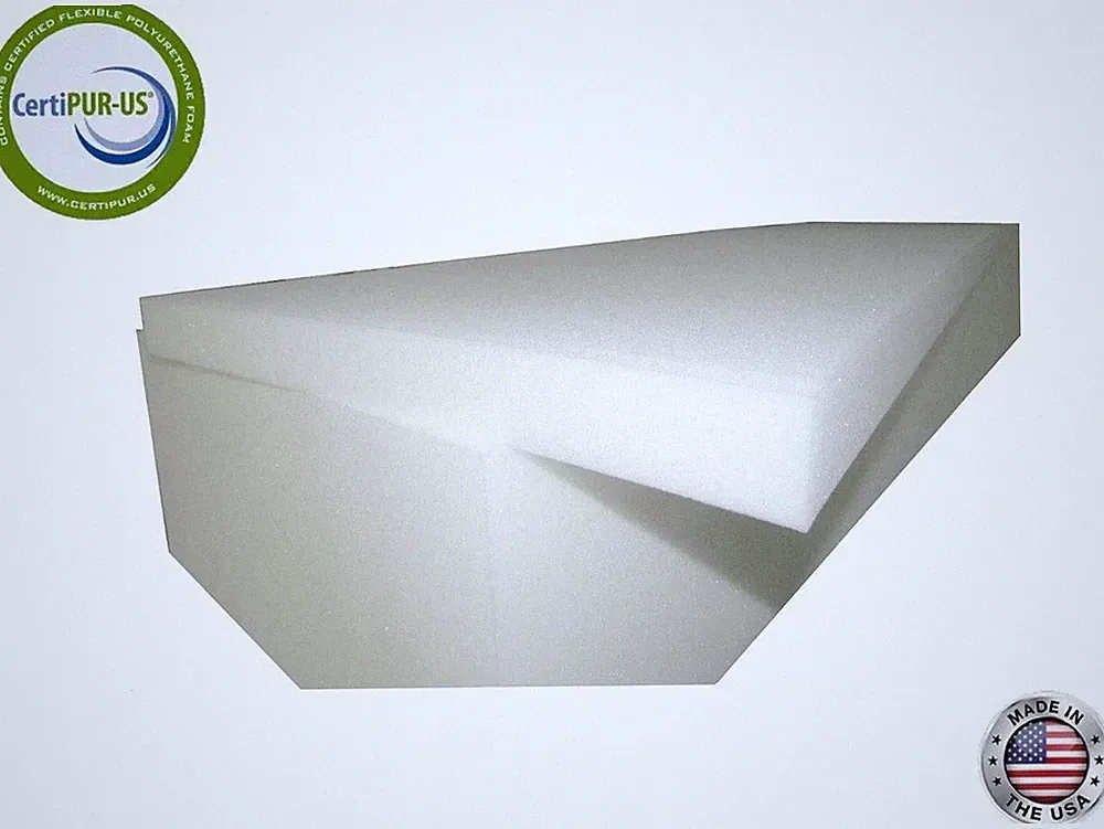 HIGH DENSITY UPHOLSTERY FOAM CUSHION 2"x24"x80" 46ILD "FIRM" CertiPUR-US