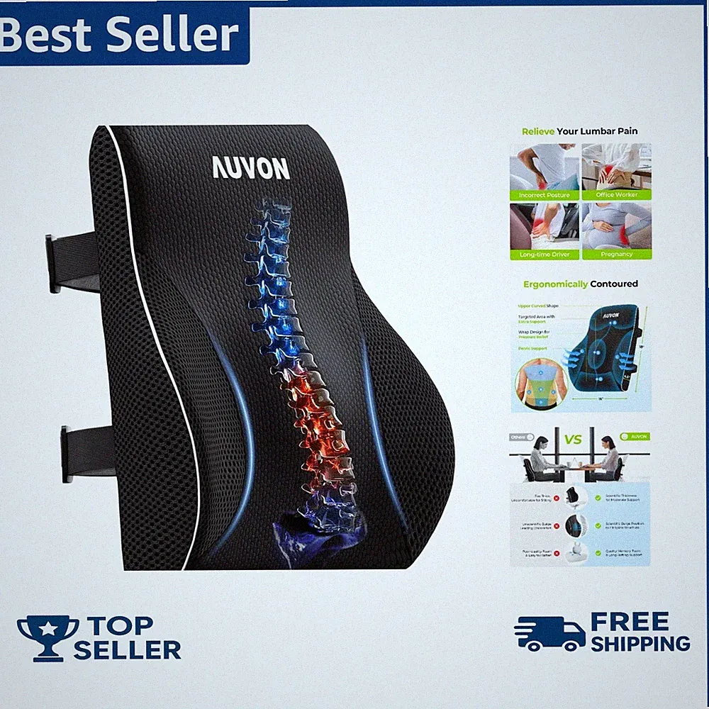 Memory Foam Support Pillow for Neck Back or Legs Cushion for Recliner Sofa Chair
