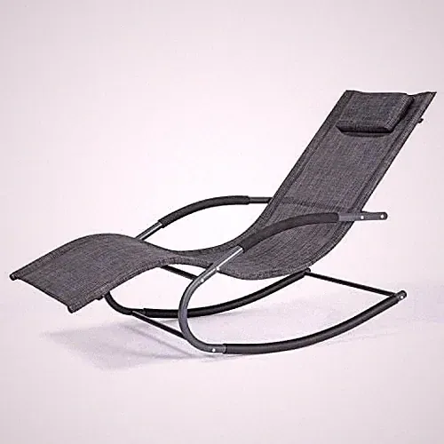 Outdoor Lounge Chair, Chaise Lounge for Patio & Lawn, Pool Lounge Chairs with...