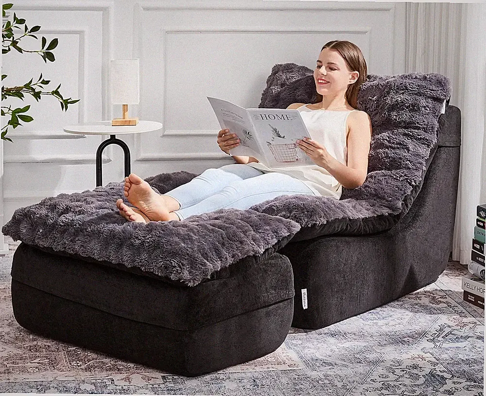 Sofa Couch Foam Sofa for Small Spaces Comfy Sofas with Footrest Couch Recliner S