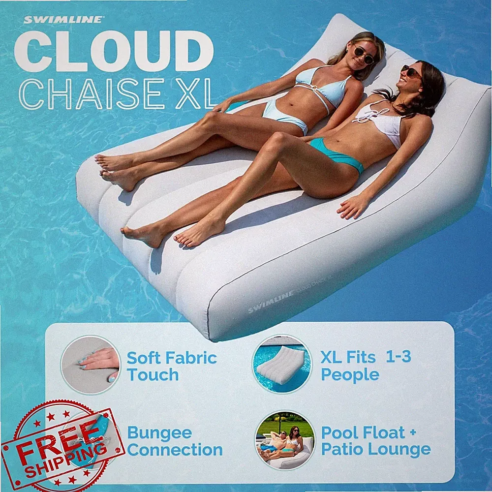 SWIMLINE Cloud Chaise XL Pool Float Lounger Raft Fabric Foam