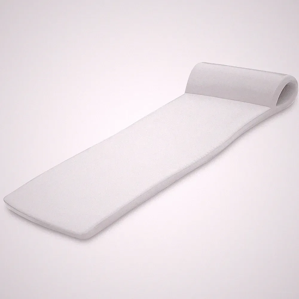 TRC Recreation Sunsation 1.75" Thick Foam Lounger Swimming Pool Float, White