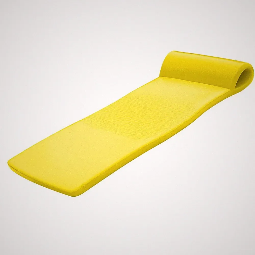 TRC Recreation Sunsation 1.75" Thick Foam Lounger Swimming Pool Float, Yellow