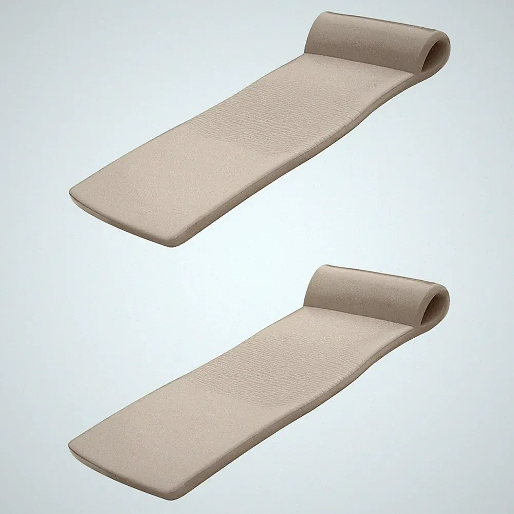 TRC Recreation Sunsation 70-Inch Foam Raft Lounger Pool Float, Bronze (2 Pack)